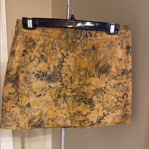 Express Yellow Gold Mini Pencil Skirt Casual